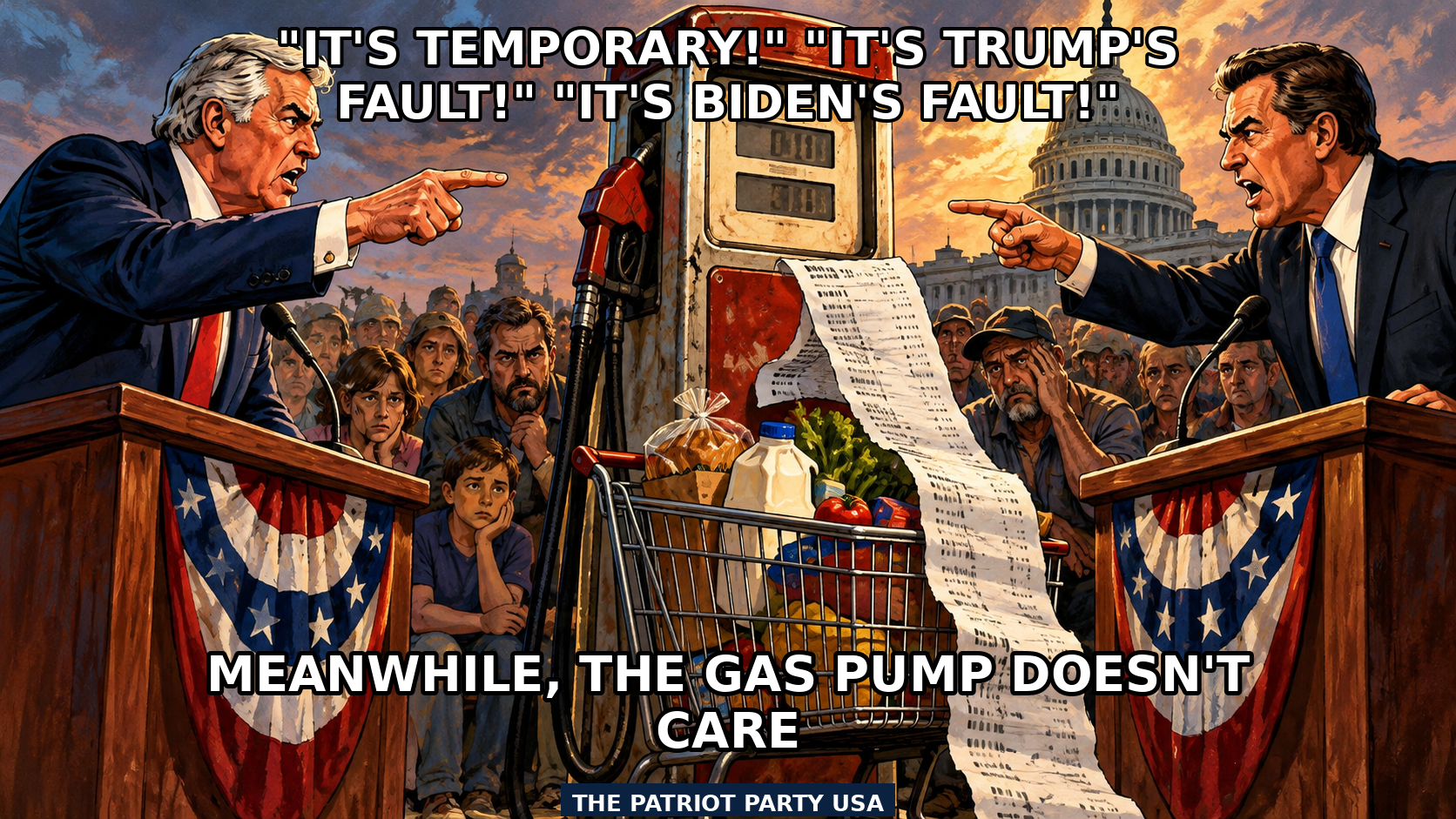 Meme: Who Owns the Price Hike? Both Parties Point Fingers as Inflation Hits 3.7%