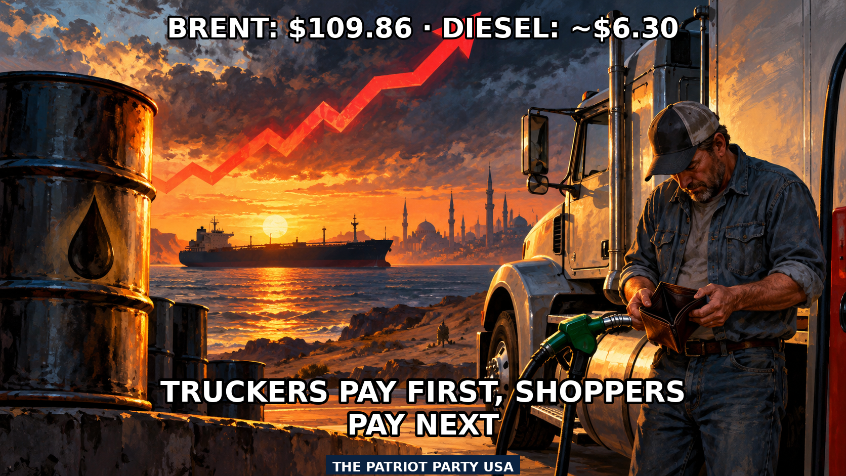 Meme: Oil Tops $109 and Diesel Nears $6.30 as Iran War Squeezes Supply